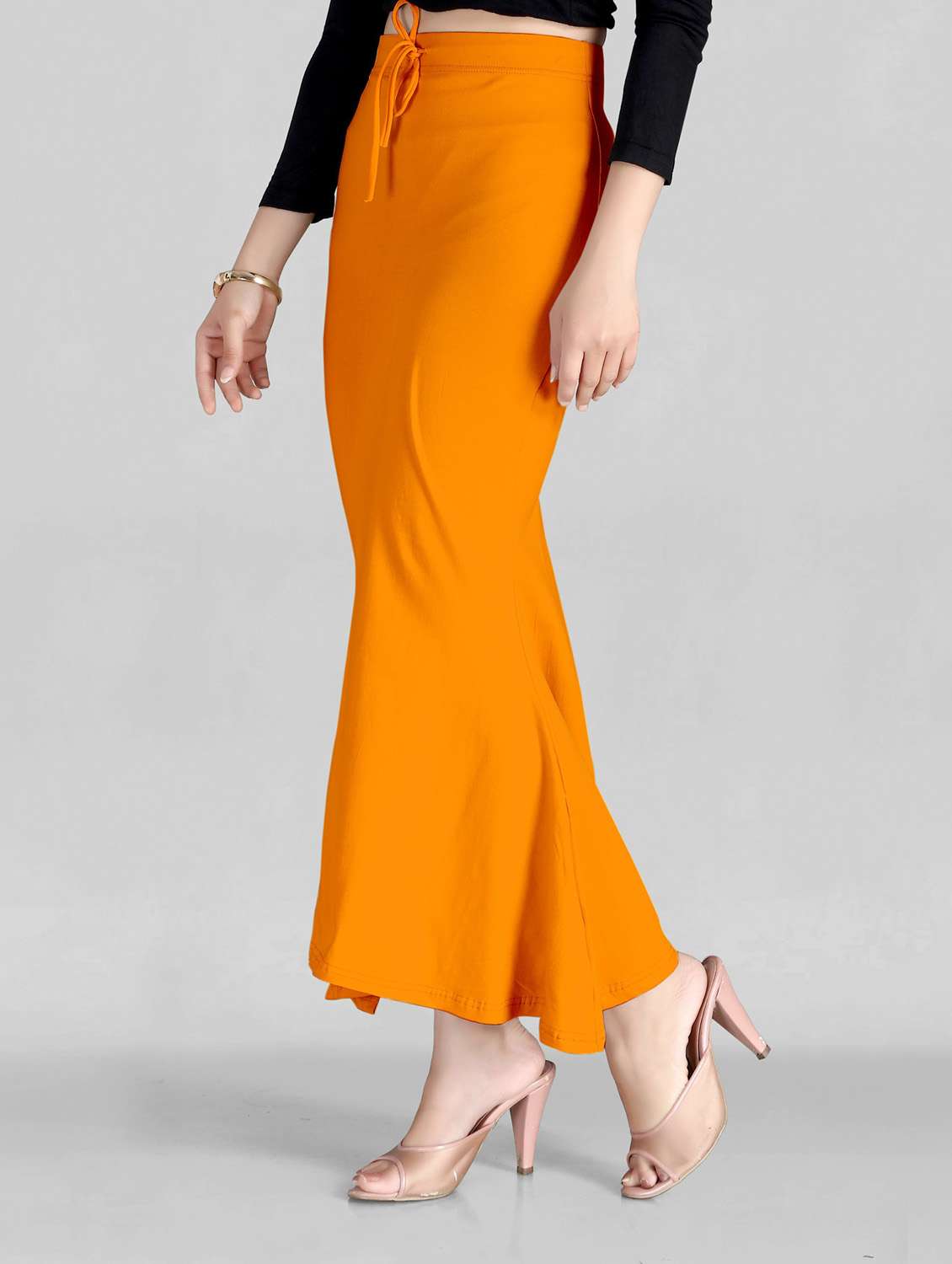 solid fish cut saree shapewear - 20183283 - Standard Image - 2