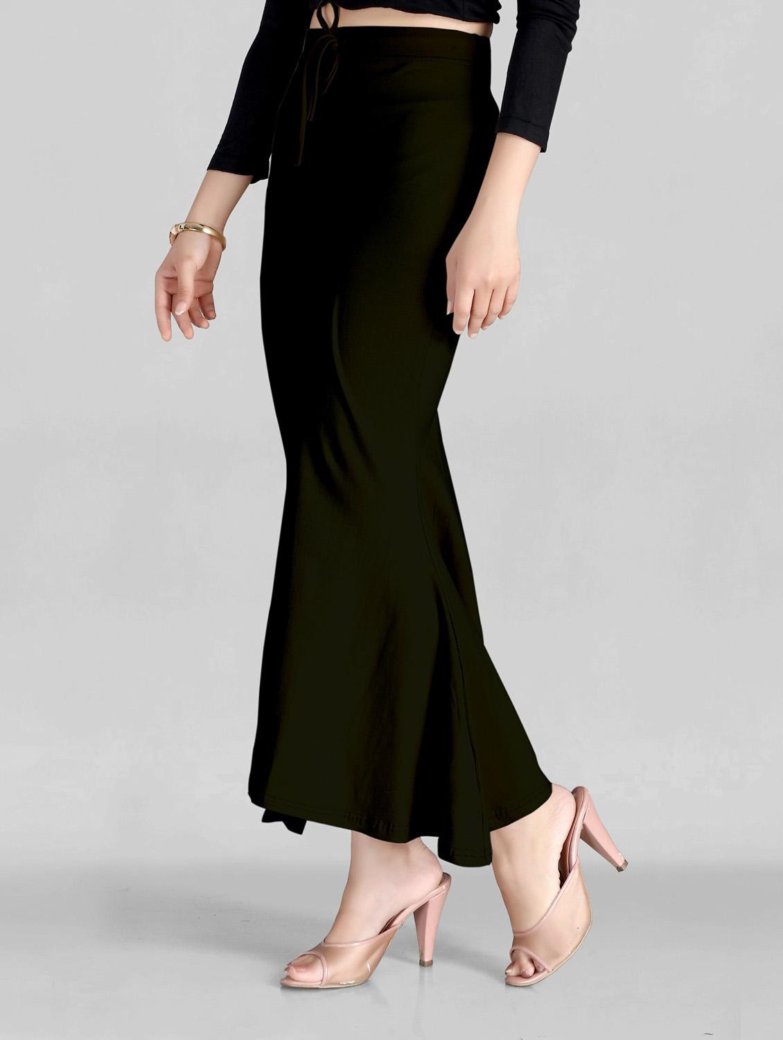 solid fish cut saree shapewear - 20183305 - Standard Image - 2