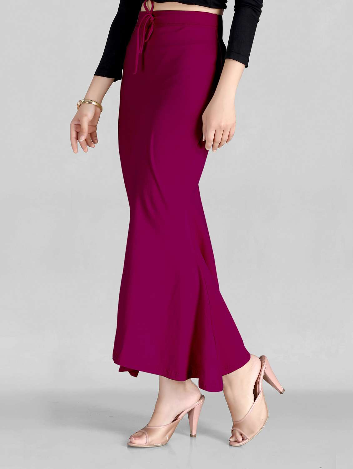 solid saree shapewear 