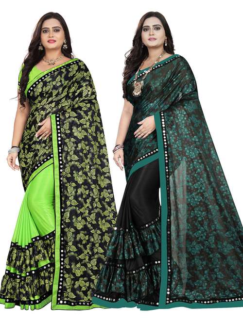 women's saree combo with blouse