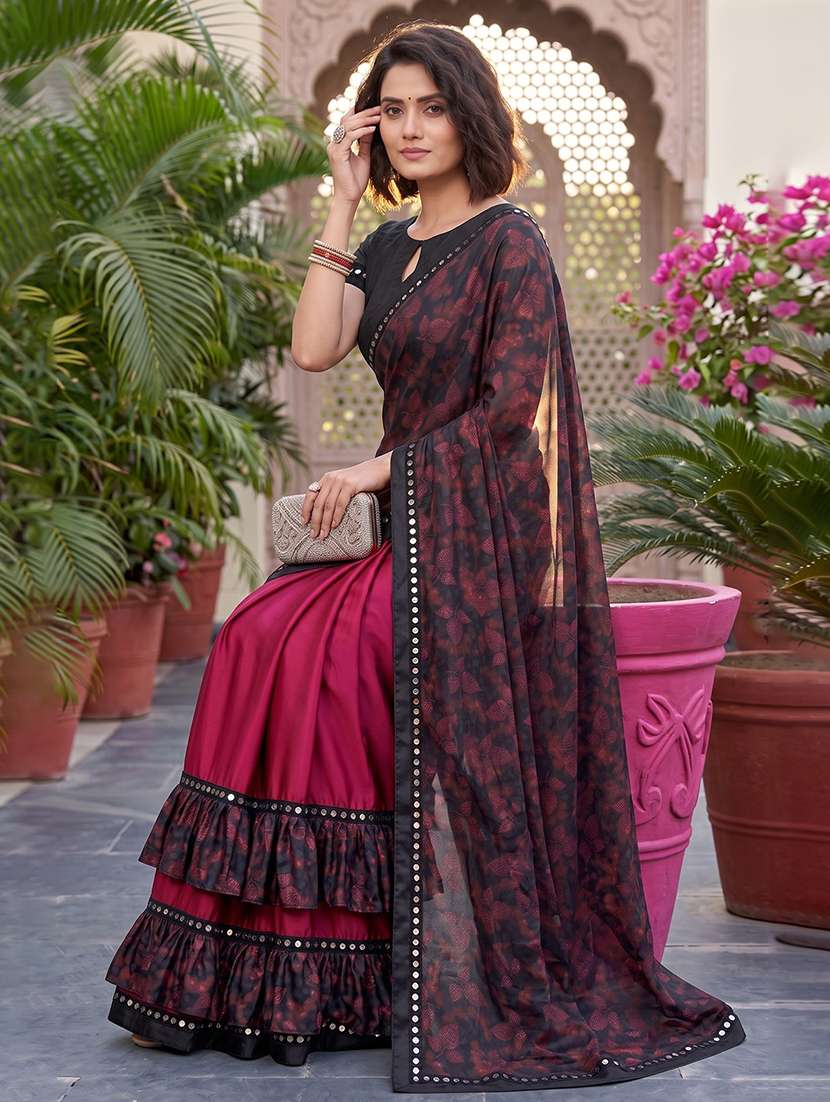 Women's Embellished Saree With Blouse - 20183639 -  Standard Image - 2
