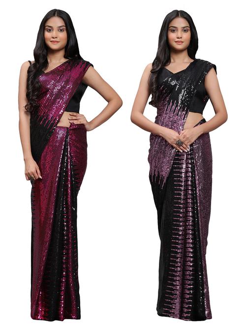 women's saree combo with blouse - 20183658 -  Standard Image - 0