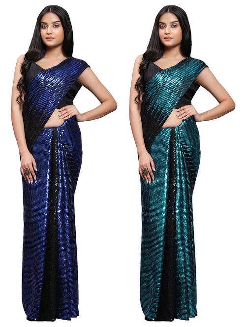 women's saree combo with blouse - 20183660 -  Standard Image - 0