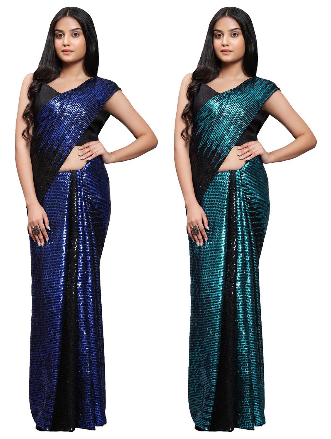 women's saree combo with blouse - 20183660 -  Zoom Image - 0