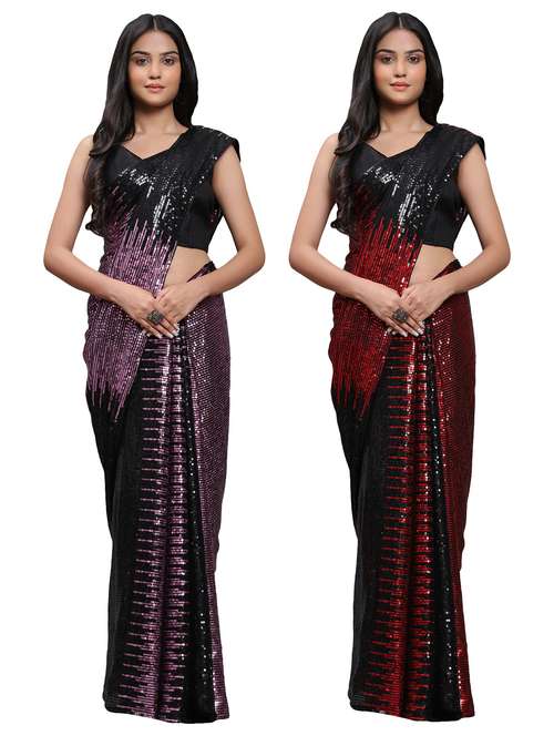 women's saree combo with blouse - 20183694 -  Standard Image - 0