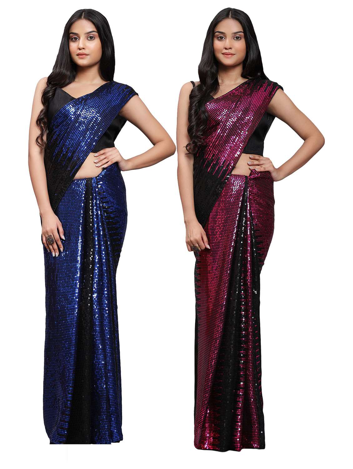 women's saree combo with blouse