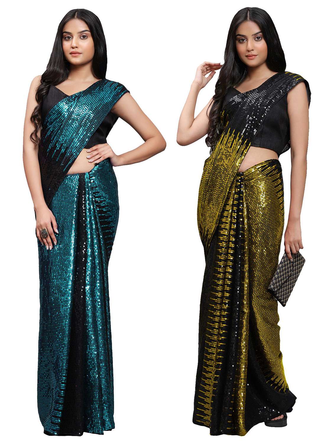 women's saree combo with blouse
