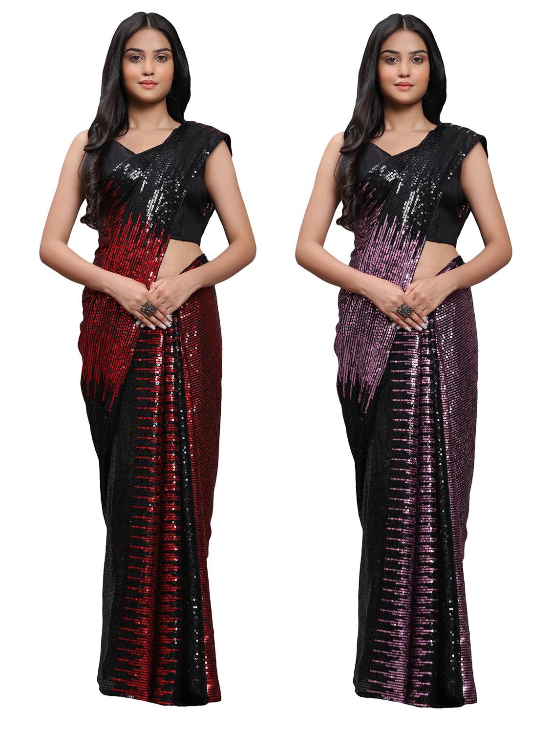 women's saree combo with blouse - 20183724 - Zoom Image - 0