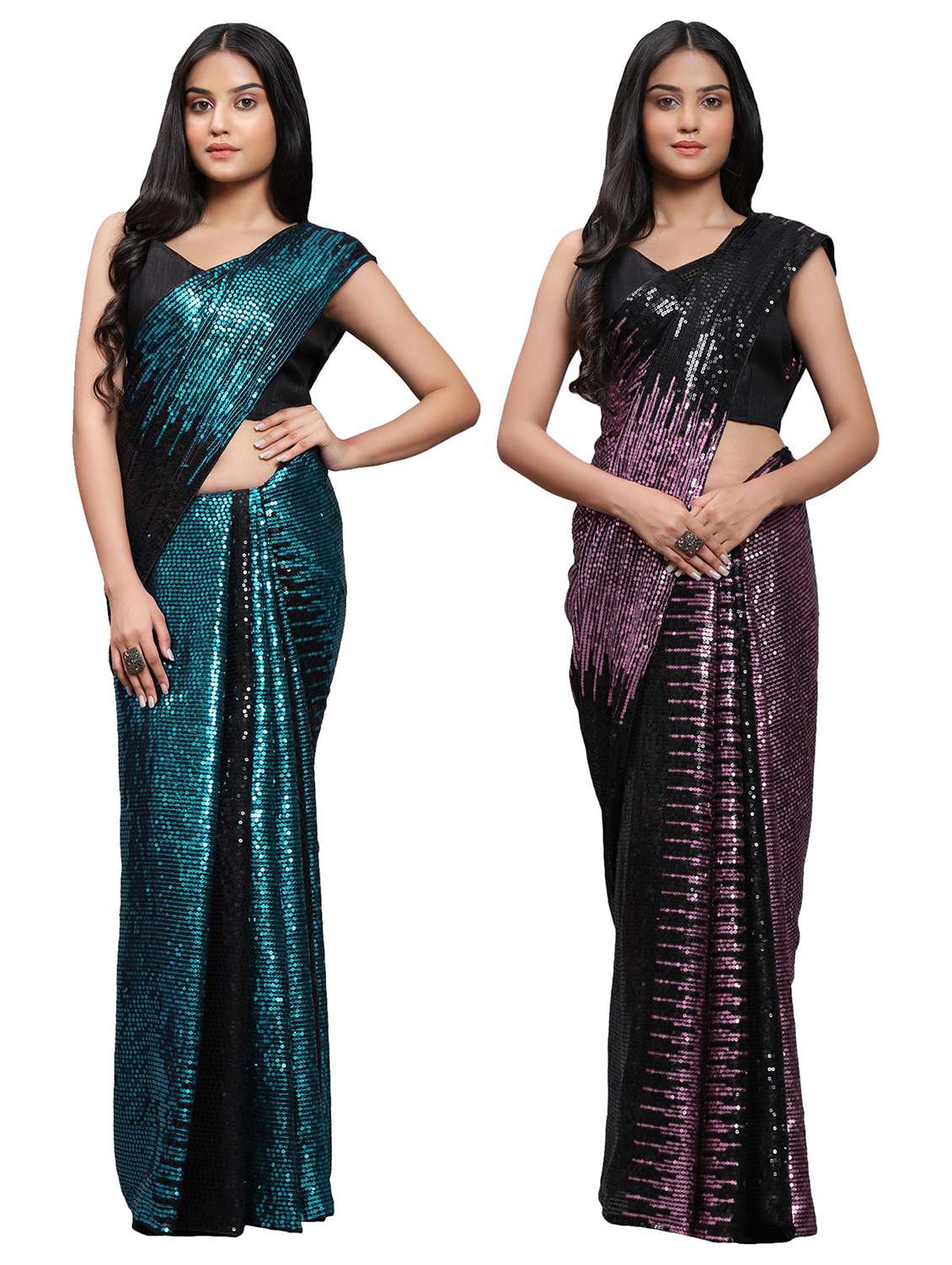 women's saree combo with blouse