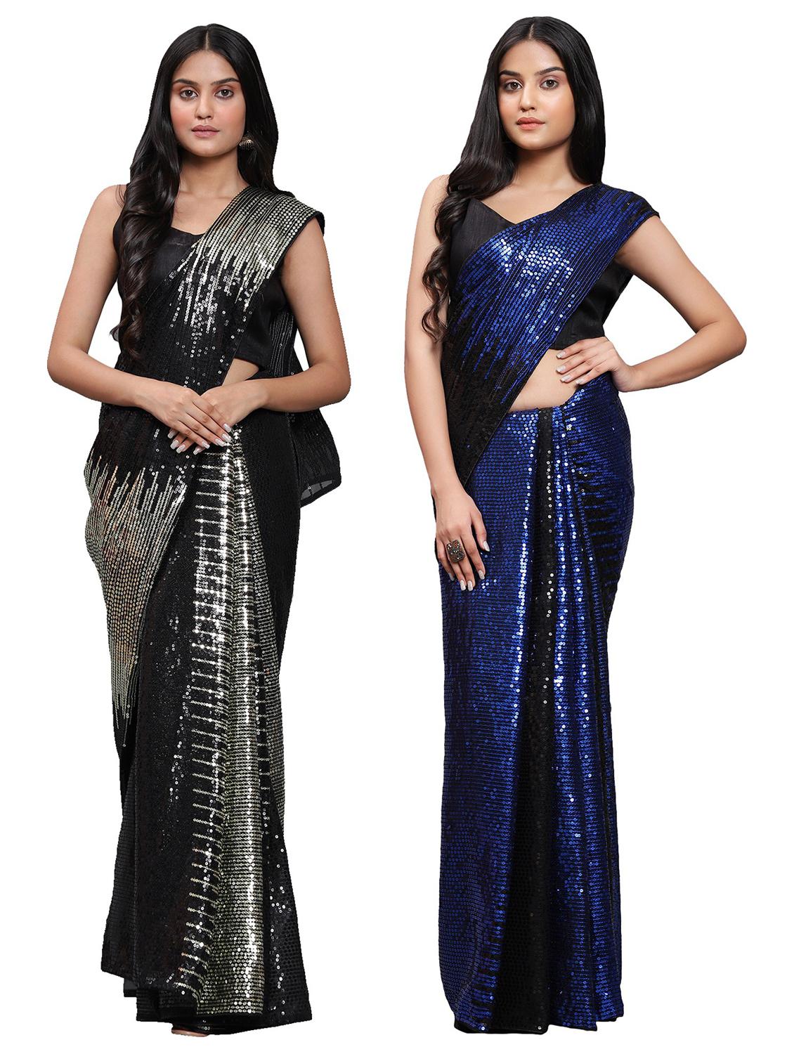 women's saree combo with blouse - 20183738 -  Zoom Image - 0