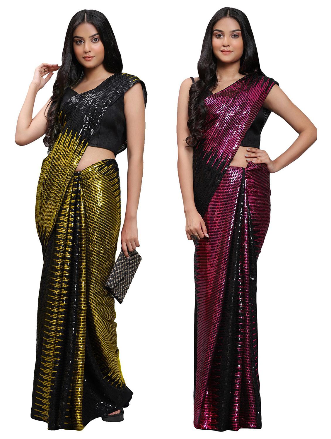 women's saree combo with blouse - 20183746 -  Zoom Image - 0