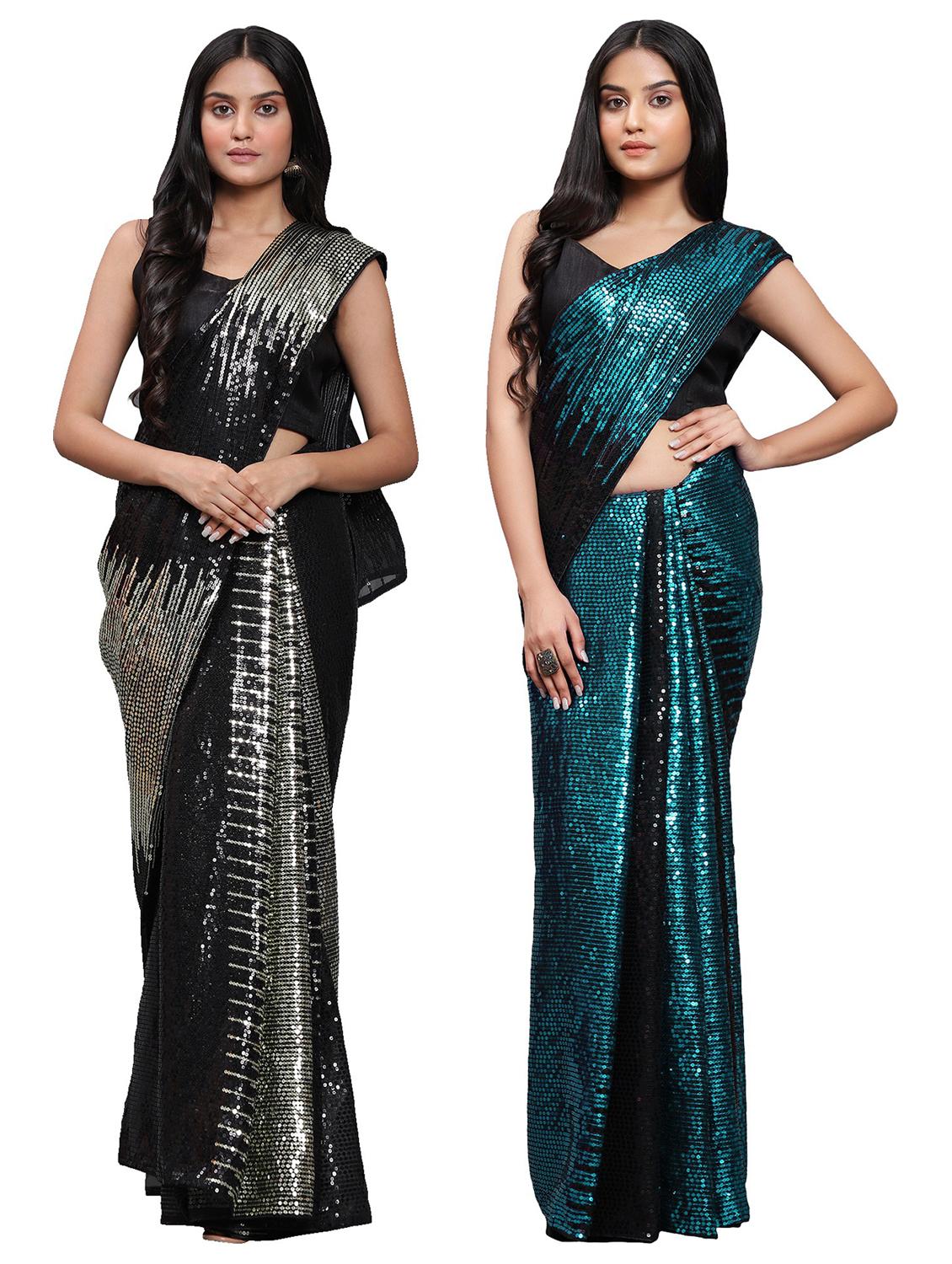 women's saree combo with blouse - 20183783 - Zoom Image - 0