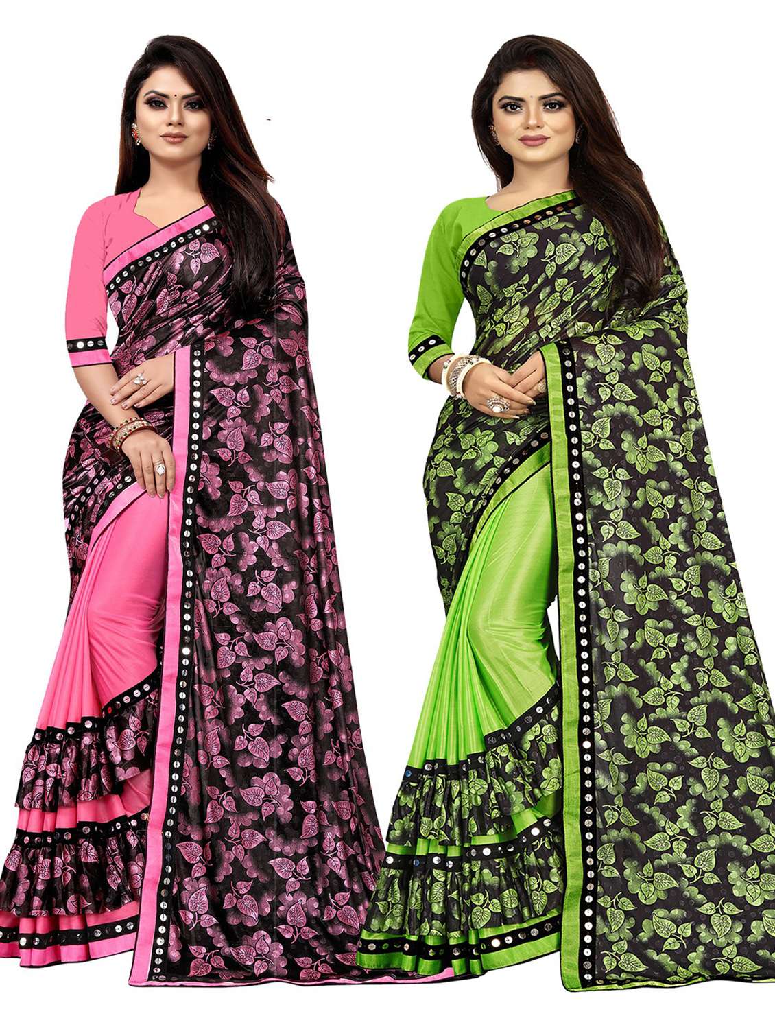 women's saree combo with blouse