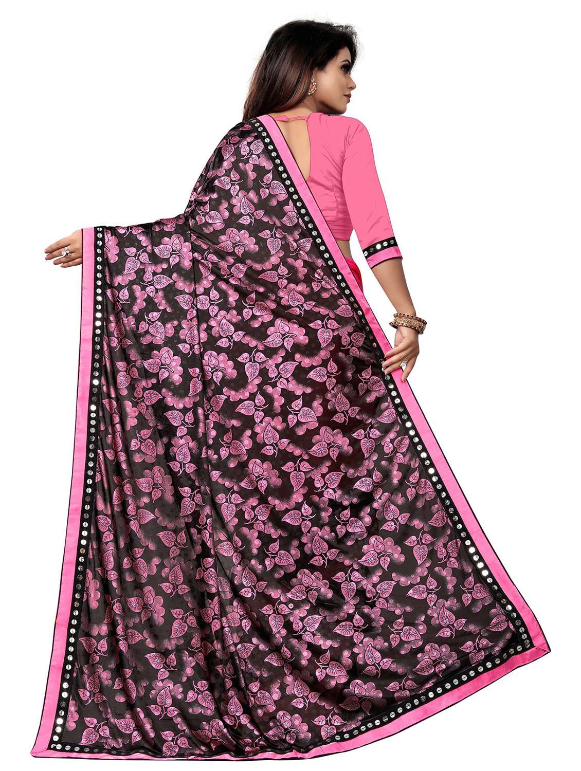 Women's Self Design Multi Colored Saree With Blouse - 20183822 -  Standard Image - 2