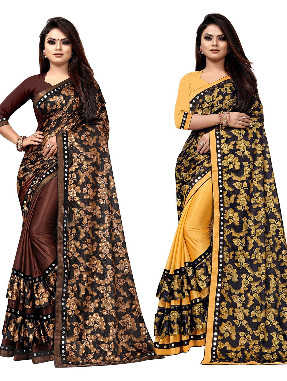 women's saree combo with blouse - 20183913 -  Zoom Image - 0