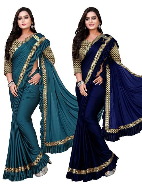 women's saree combo with blouse - 20183948 - Standard Image - 0