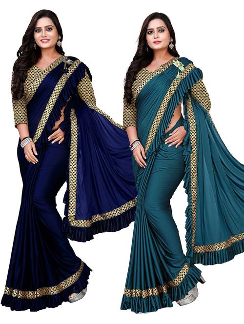 women's saree combo with blouse - 20183950 -  Standard Image - 0