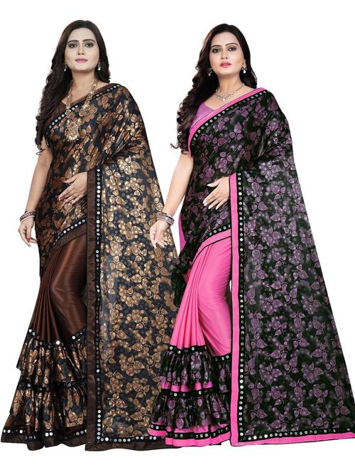 women's saree combo with blouse - 20183951 -  Standard Image - 0