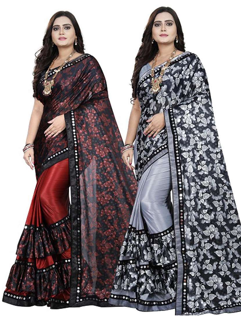 women's saree combo with blouse