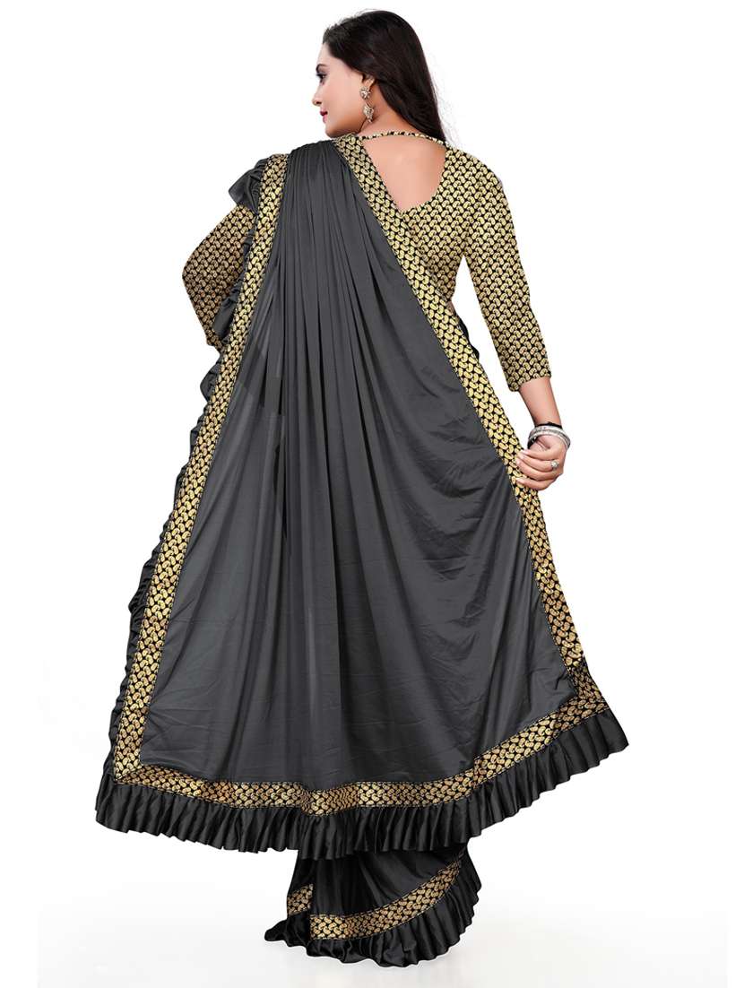Women's Bordered Multi Colored Saree With Blouse - 20183972 -  Standard Image - 2