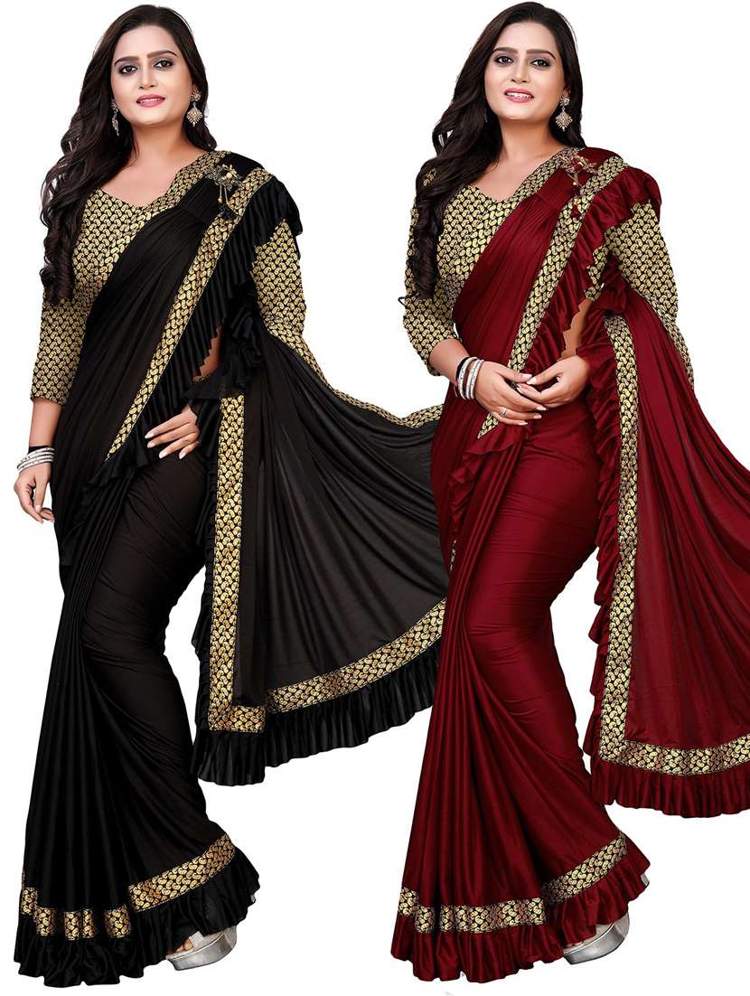 women's saree combo with blouse