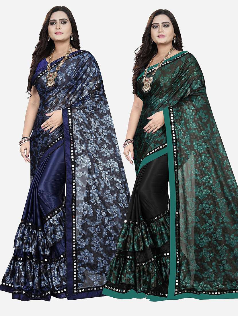 women's saree combo with blouse