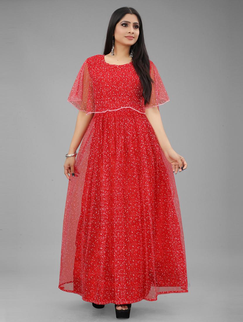 women self design a-line gown - 20184228 - Zoom Image - 0