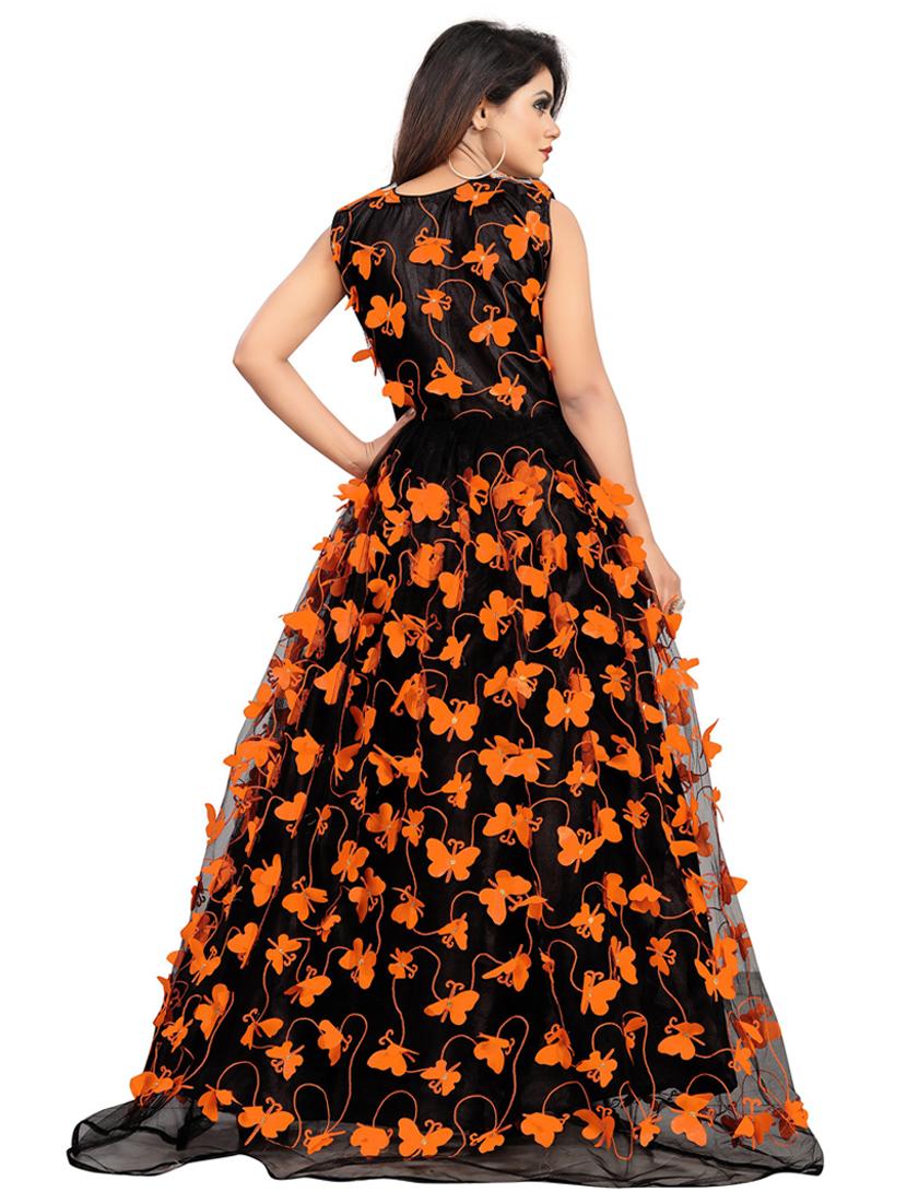 pack of 2 self design semi-stitched gown - 20184422 - Standard Image - 2