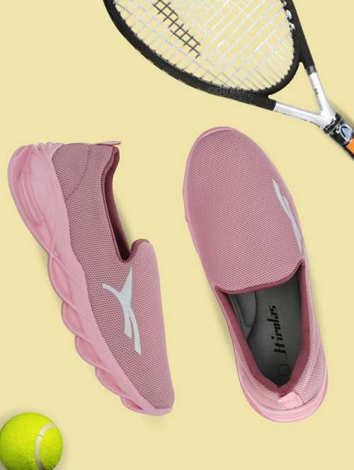 pink mesh slip on sports shoes - 20184522 -  Standard Image - 0
