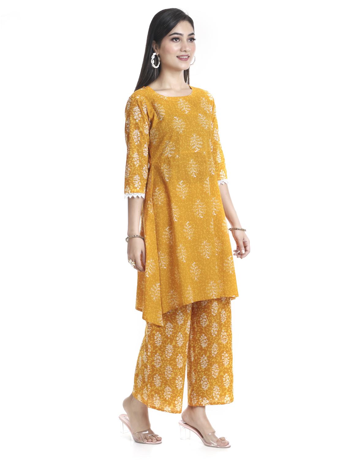 printed kurta pant set - 20185152 - Standard Image - 2