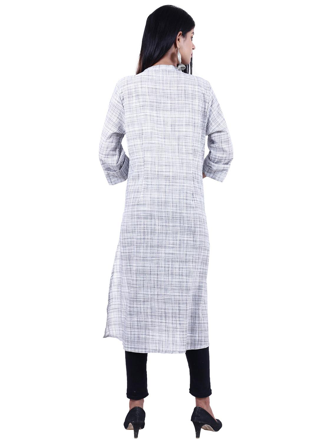 women's straight kurta - 20187429 - Standard Image - 2