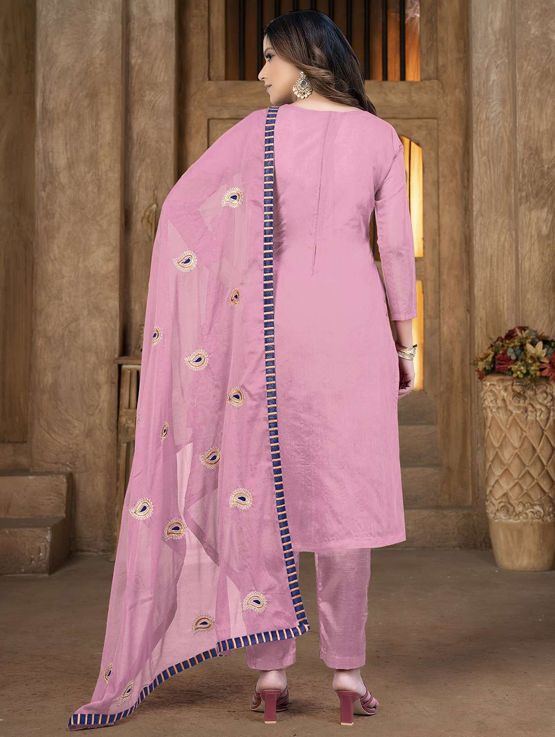 embroidered unstitched salwar suit set - 20187749 -  Standard Image - 2