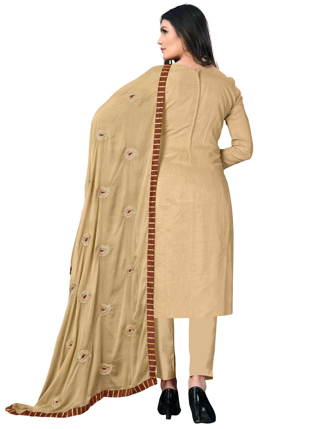 embroidered unstitched salwar suit set - 20187781 -  Standard Image - 2