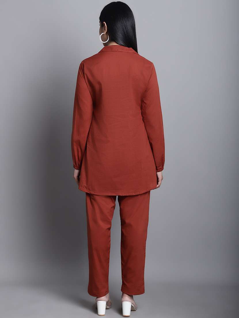 solid top & trouser co-ords set - 20187972 - Standard Image - 2