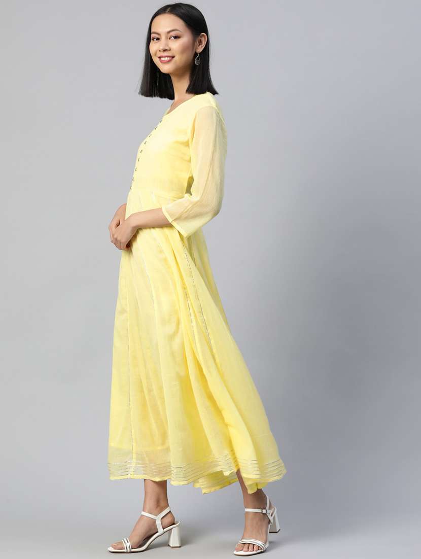 women solid kurta dupatta set - 20188122 -  Standard Image - 2