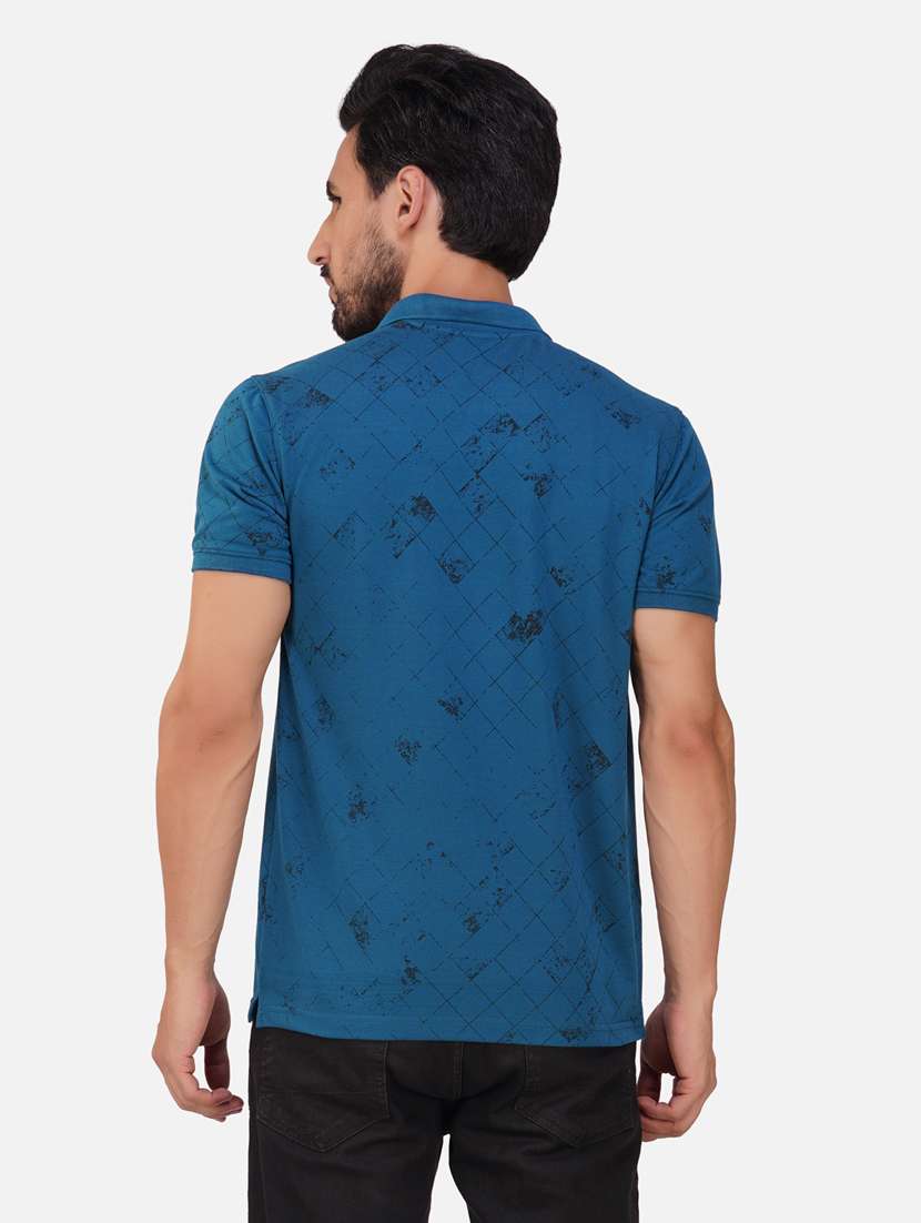 polo neck printed polo t-shirt - 20188356 -  Standard Image - 2