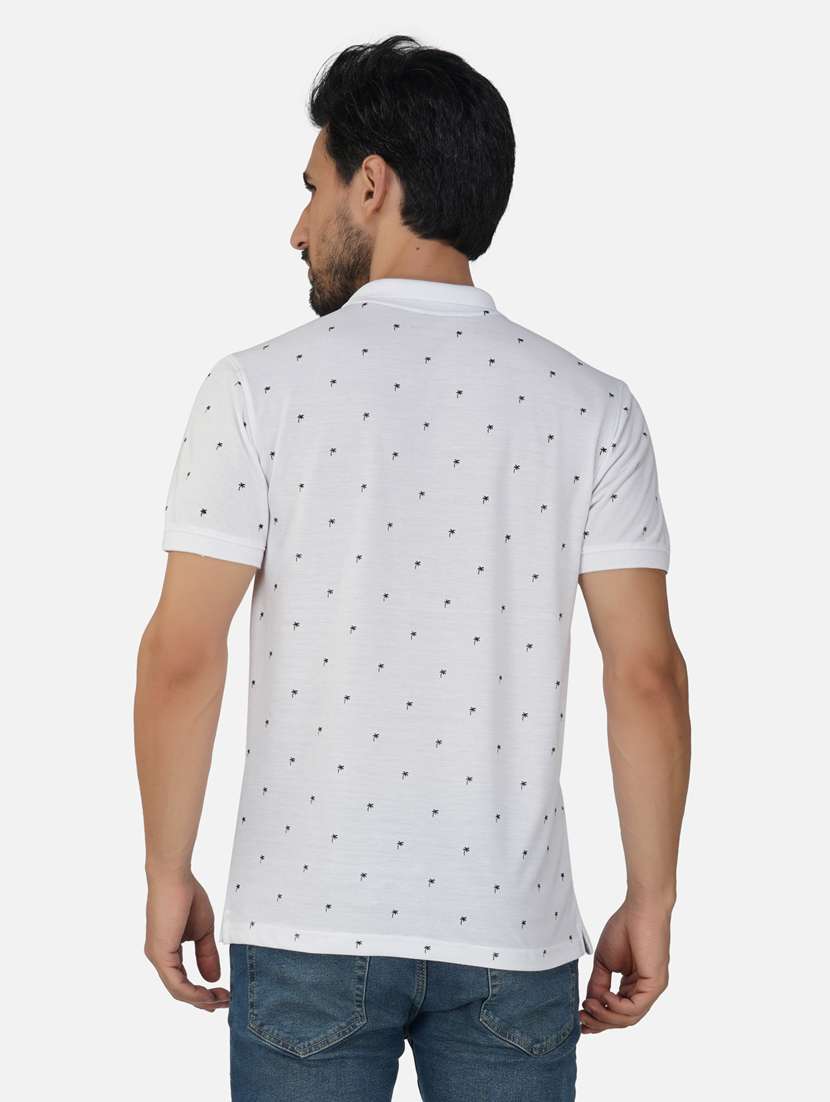 polo neck printed polo t-shirt - 20188365 -  Standard Image - 2