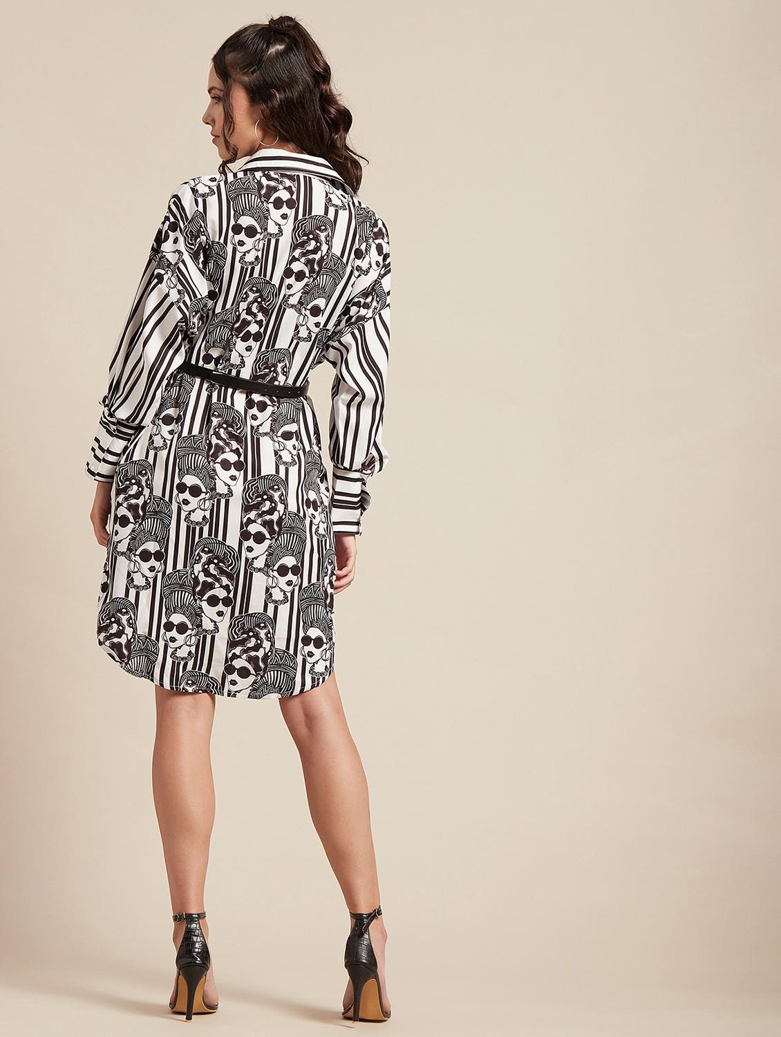 women's shirt striped dress - 20188959 - Standard Image - 2