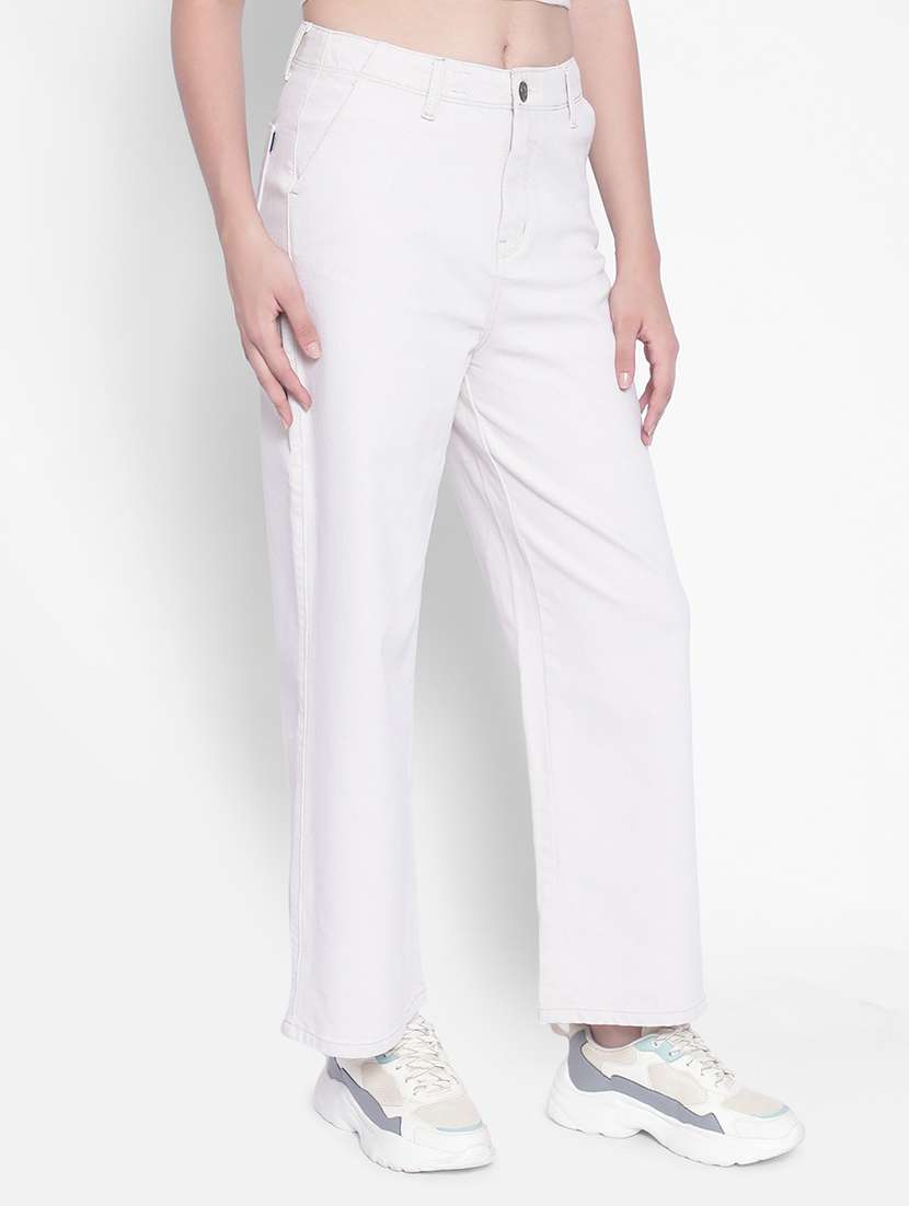 women's plain straight fit jeans - 20189879 -  Standard Image - 2