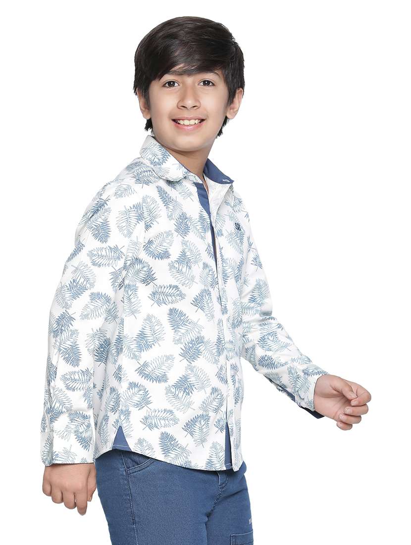boys white printed shirts - 20190920 -  Standard Image - 2