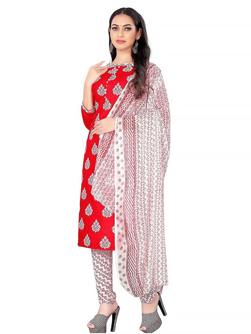 printed unstitched salwar suit set - 20193853 - Standard Image - 2