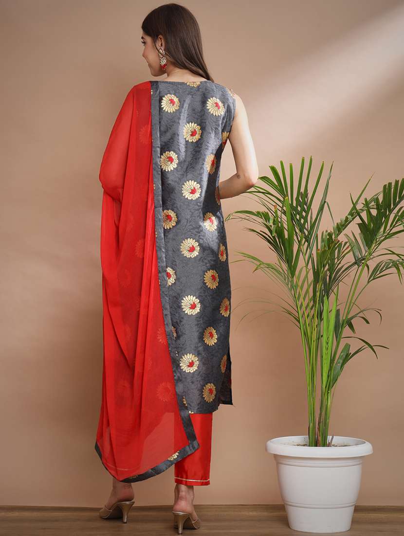women self design kurta pant with dupatta set - 20194130 -  Standard Image - 2