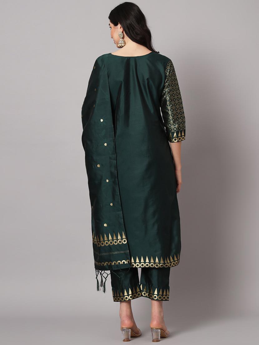 embroidered kurta pant set with dupatta - 20194194 - Standard Image - 2