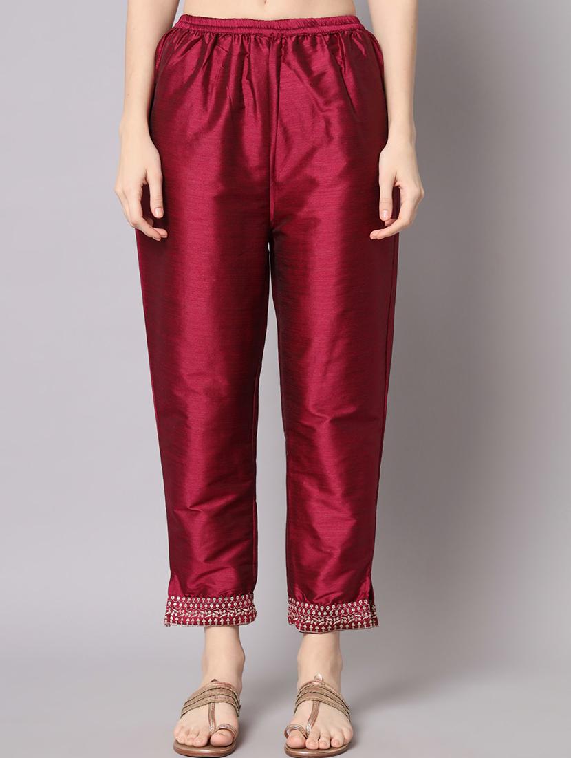 red kurta pant set with dupatta - 20194336 - Standard Image - 2