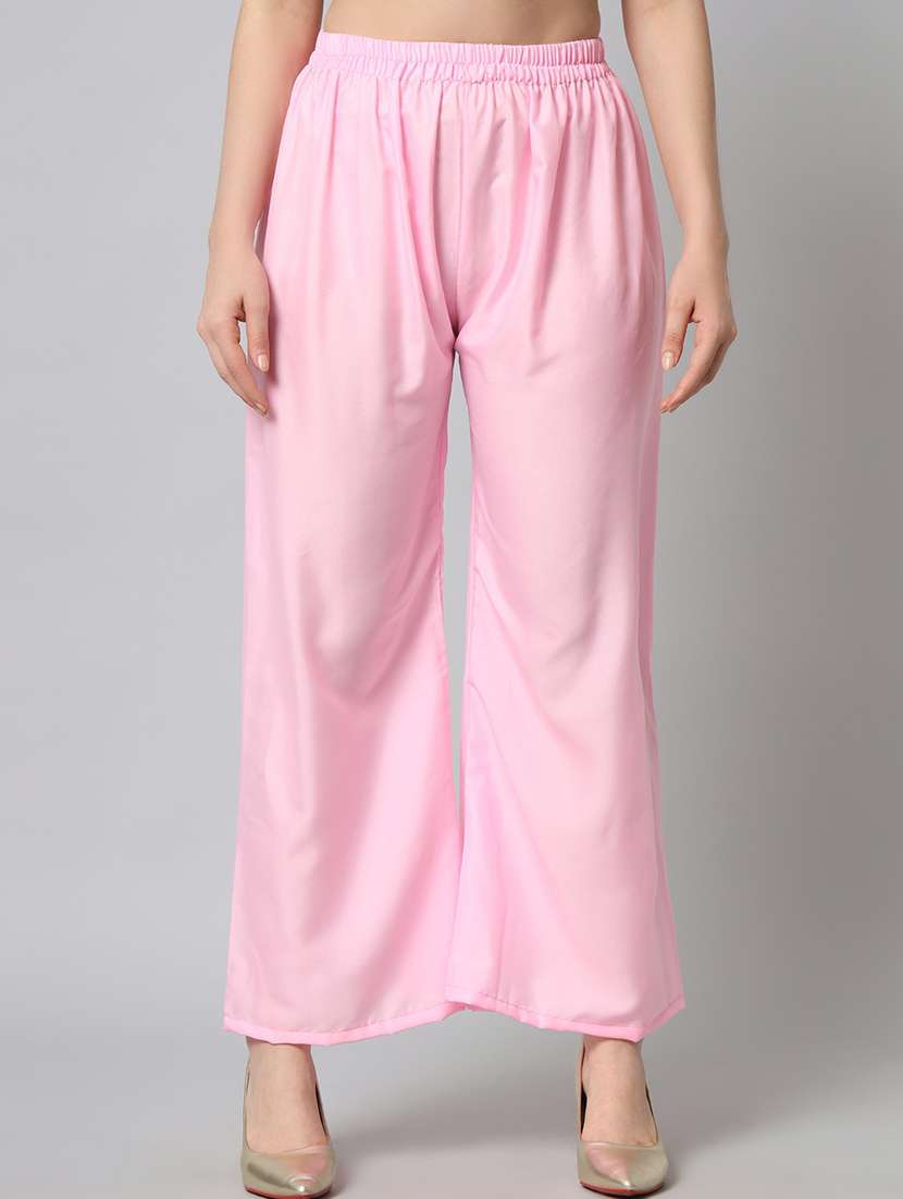 pink kurta palazzo set with dupatta - 20194350 -  Standard Image - 2