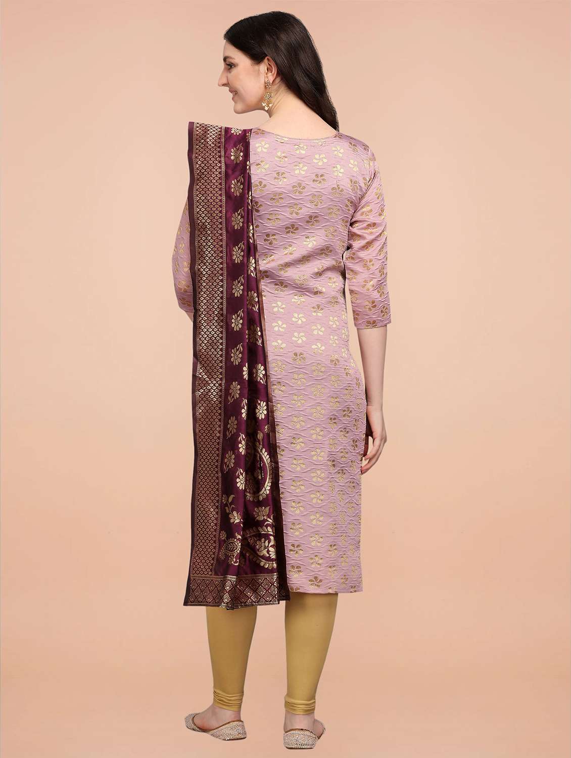 self design banarasi kurta dupatta set  - 20194553 -  Standard Image - 2
