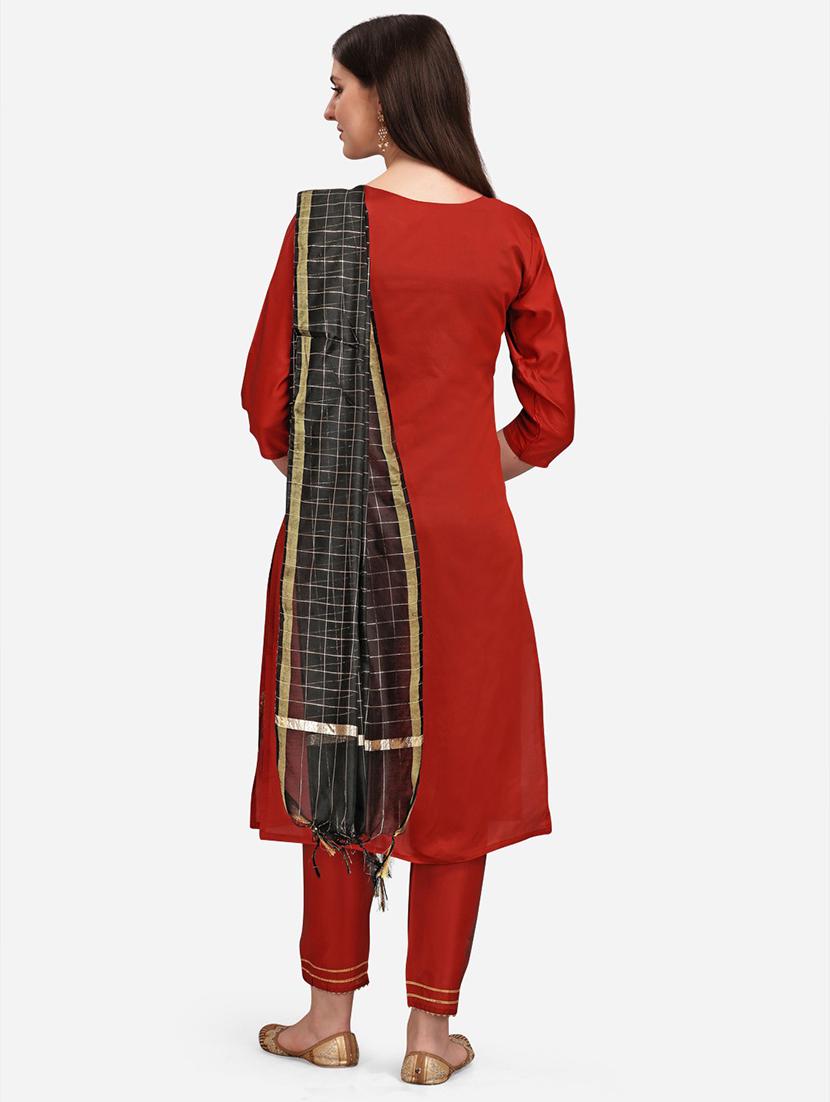 self design kurta pant set with dupatta - 20194565 - Standard Image - 2