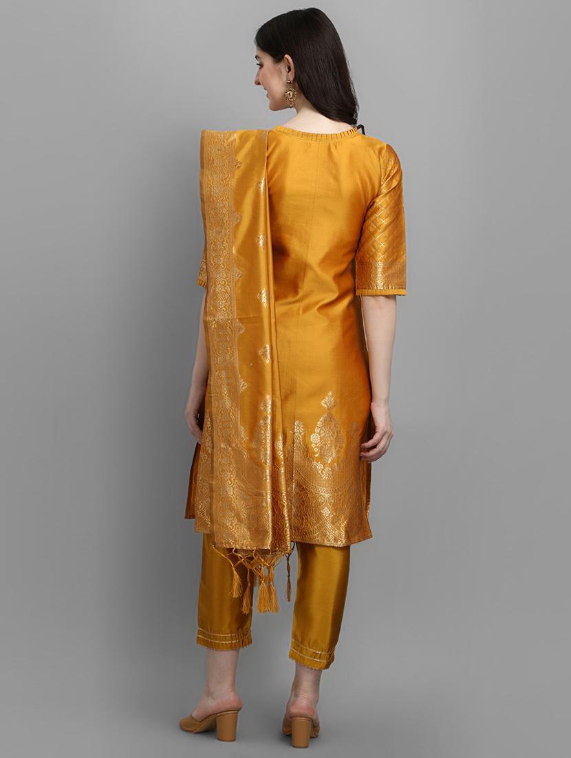 self design kurta pant set with dupatta - 20195176 - Standard Image - 2