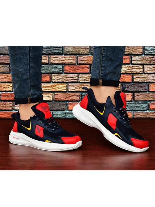 black lace up sports shoes - 20195242 - Standard Image - 0