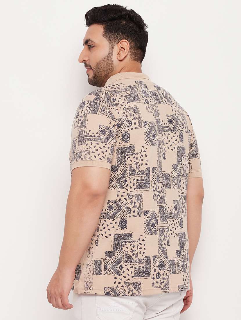 polo neck printed polo t-shirt - 20195394 -  Standard Image - 2